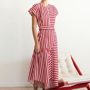 Rachel Comey Steady Red/White Striped Dress